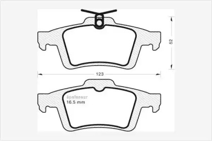 SET SABOTI FRANA MOTO. VESPA FLY 50 (2T) (05-14)/  PRIMAVERA 50 (2T) (13-14) PIAGGIO TYPHOON 125 (99-03)/  FLY 125 (2V/4T) (05-11)