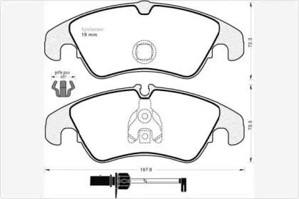 SET SABOTI FRANA MOTO. C.Z./JAWA 125/175/250/350 (75-)