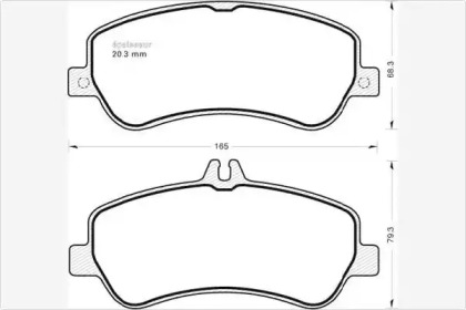 SET SABOTI FRANA MOTO. MZ/MUZ 251 FUN (95-96)