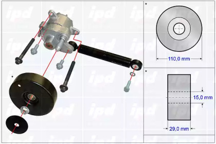 Kit de reparatie curea trapezoidală