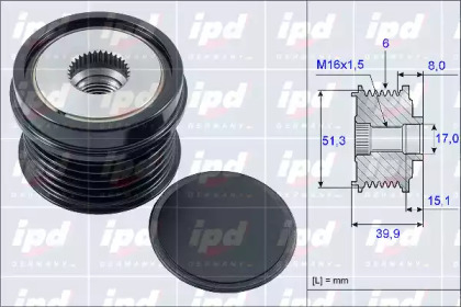 Fulie, alternator