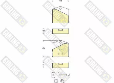 Set placute de frână, disc de frână de parcare