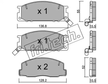 Set plăcuțe frână, frână pe disc