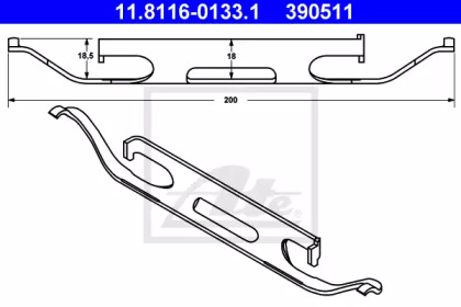 SET ACCESORII, PLACUTE DE FRANA VOLVO XC60/XC90 02-17