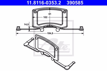 SET ACCESORII, PLACUTE DE FRANA BMW 5/6/7 04-10