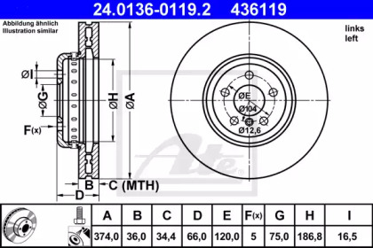 DISC DE FRANA BMW 5 09-/6 10-/7 08-15 STG