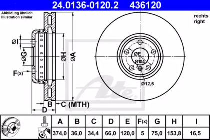 DISC DE FRANA BMW 5/7 3,0-6,0 08-17 DR