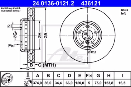 DISC DE FRANA BMW 5/7 3,0-6,0 08-17 STG