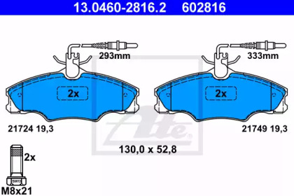 SET PLACUTE FRANA,FRANA DISC PEUGEOT 406 1,6-1,8/1,9 D 95-04