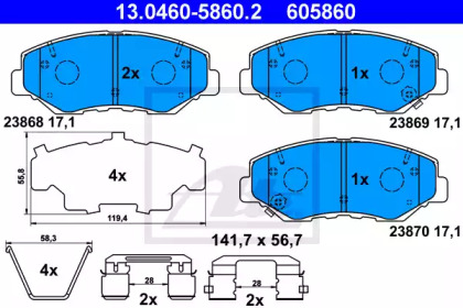 PASEK NAP¨DOWY MOTO. 14X7,3X859