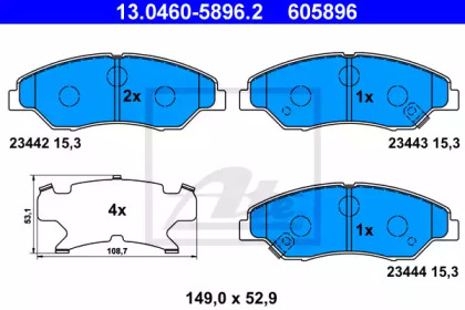 Set plăcuțe frână, frână pe disc