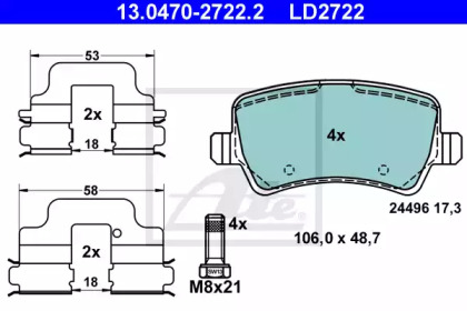 PASEK NAP¨DOWY MOTO. KEVLAR 22X9,5X834