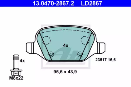 SET PLACUTE DE FRANA ALFA 147/156/GT 1,6-3,2 97-10 CERAMIC