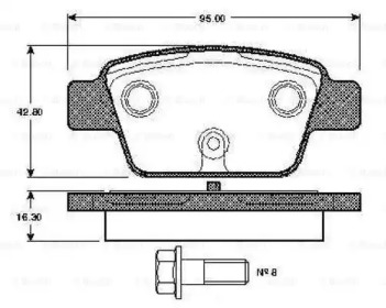 SET PLACUTE FRANA  FIAT  SPATE  STILO/BRAVO/MITO FARA SENZORI