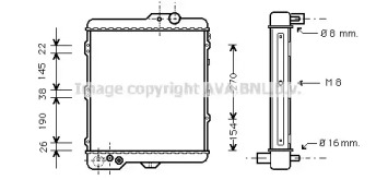 Radiator apă răcire motor