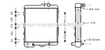 Radiator apă răcire motor