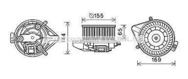 Motor electric, aeroterma