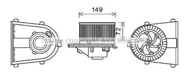 Motor electric, aeroterma