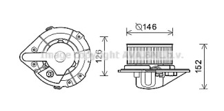 Motor electric, aeroterma