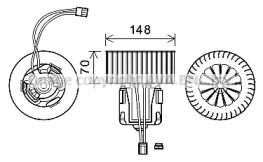 Motor electric, aeroterma