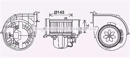 Motor electric, aeroterma