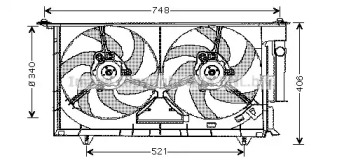 Ventilator răcire motor