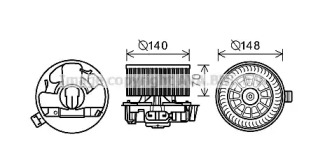 Motor electric, aeroterma