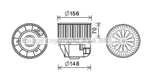 Motor electric, aeroterma