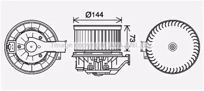 Motor electric, aeroterma