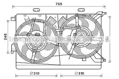 Ventilator răcire motor