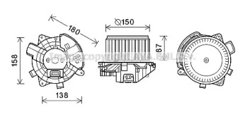 Motor electric, aeroterma