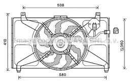 Ventilator răcire motor