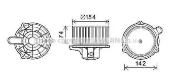 Motor electric, aeroterma