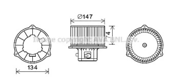 Motor electric, aeroterma