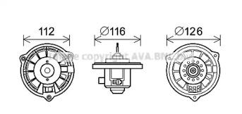 Motor electric, aeroterma