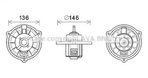 Motor electric, aeroterma