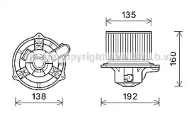 Motor electric, aeroterma