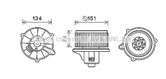 Motor electric, aeroterma