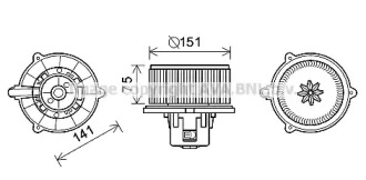 Motor electric, aeroterma