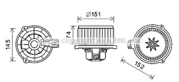 Motor electric, aeroterma