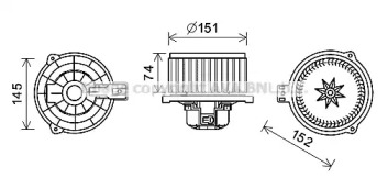 Motor electric, aeroterma