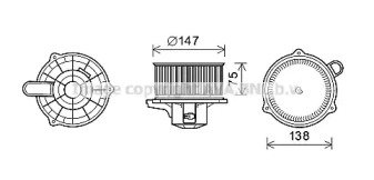 Motor electric, aeroterma