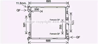 Radiator apă răcire motor