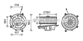 Motor electric, aeroterma