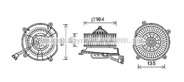 Motor electric, aeroterma