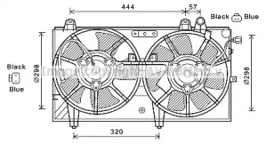 Ventilator răcire motor