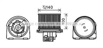 Motor electric, aeroterma