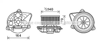 Motor electric, aeroterma