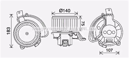 Motor electric, aeroterma