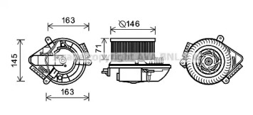 Motor electric, aeroterma